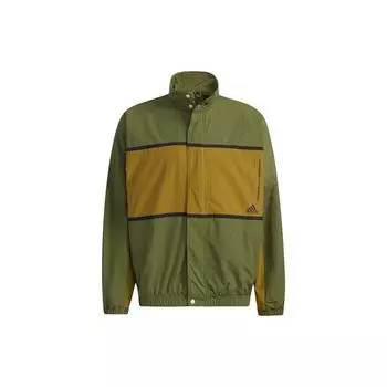 Adidas Essentials Тканая куртка с воротником-стойкой Мужские куртки Зеленые GL8675 XXL