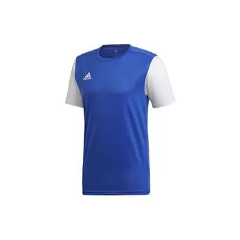 Adidas Estro 19 Джерси с коротким рукавом, мужские топы, синий, белый DP3231 L