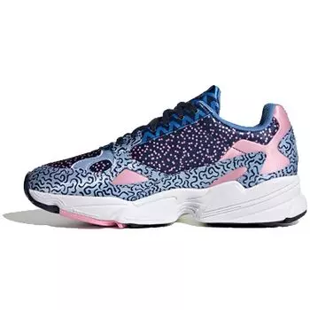 Adidas Falcon Glow Blue Женские кроссовки Collegiate-Navy True-Pink EE7098
