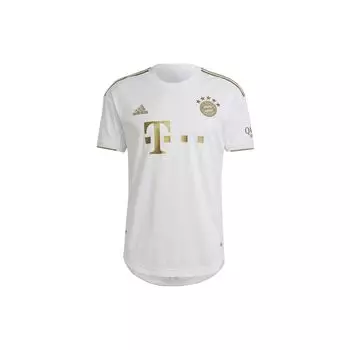 Adidas FC Bayern Мюнхен Player Edition Футбольная майка с круглым вырезом и коротким рукавом с принтом, мужские топы белого цвета HI3883 M