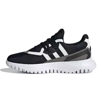 Adidas Flex J Black White Детские кроссовки Core-Black Cloud-White Grey-Four FX5319 35