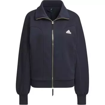 Adidas Флисовая куртка с маленьким логотипом Женская куртка Legendary-Ink-Blue JJ3567 M