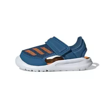 Adidas FortaSwim I Core Синие детские кроссовки Оранжевые BA9376