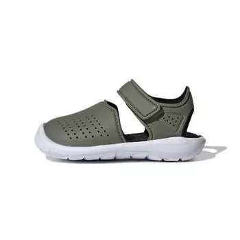 Adidas FortaSwim Stripes Infant Glory Green Детские кроссовки Оливково-зеленая обувь - Белый FW6041 20
