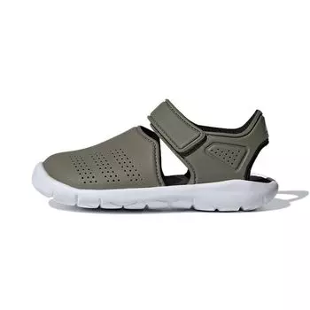 Adidas FortaSwim Stripes J Glory Green Детские кроссовки Оливково-зеленый Footwear-White FW6046 30