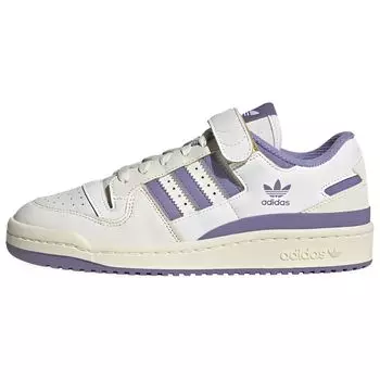 adidas Forum 84 Low Off White Purple Женские кроссовки Кремовая обувь - Белый HQ4375