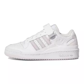 Adidas Forum Low City J White Почти розовые детские кроссовки Cloud-White Light-Purple GY8369 35