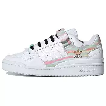 adidas Forum Low I Love Dance — женские кроссовки Frozen Green Pink White Cloud-White FY5119 36