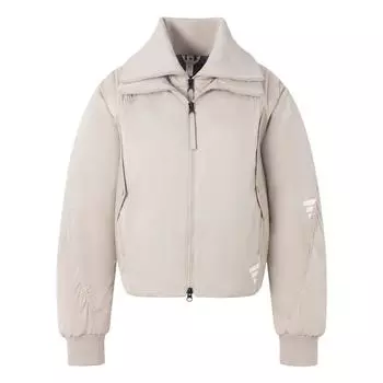 Adidas Fustl WP Djk C однотонная теплая спортивная повседневная хлопковая куртка с длинным рукавом женские куртки коричневого цвета JW8912 S