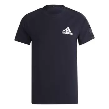 Adidas Футболка Aeroready Sport, разработанная для движения Primegreen, удобная, мягкая, с круглым вырезом, коротким рукавом, мужская, чернильно-белая H28784 S