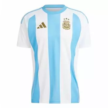 Adidas Футболка мужская Afa H Jsy Fan в полоску с круглым вырезом и коротким рукавом, синяя IP8395 XL