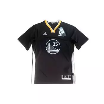 Adidas Футболка NBA Golden State Warriors Kevin Durant 35 Casual Sports Basketball Fan Edition для мужчин, топы, черная CC2860 S