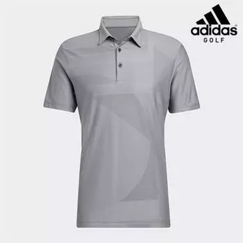 Adidas Футболка-поло Golf Men S Jacquard Polo с коротким рукавом Grey/AS