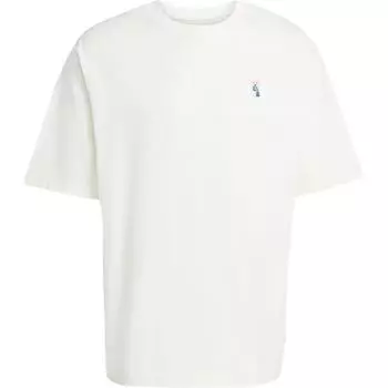 Adidas Футболка с рисунком в виде носка с изображением собаки Ss25, мужские топы Han-Jade-White JL9240 L