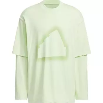 Adidas Мужской топ с длинными рукавами Future Style, цвет лайм-зеленый JD3239 M