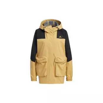 Adidas FW22 Дизайн Логотип Печатный Капюшон Куртка Женская Куртки Многоцветный HM2817 L