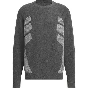 Adidas FW24 Fustl Series P Crew 2 Простой повседневный универсальный вязаный свитер мужской свитер темно-серый JW6683 L