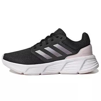 adidas Galaxy 6 Black Matte Purple Metallic Женские кроссовки Core-черные почти-розовые GW4132 36