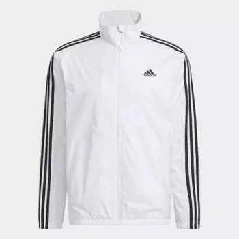 Adidas Galleria Мужская спортивная одежда 3s Regular Fit Windlady Ветровка Куртка WHITE/A2XL