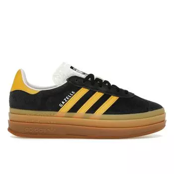 Adidas Gazelle Bold Black Bold Gold Женские кроссовки Core-Black Cloud-White IE0422 38