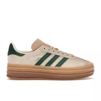Adidas Gazelle Bold Cream Collegiate Green Женские кроссовки Кремово-белые Magic-Beige ID7056 38