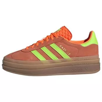 Adidas Gazelle Bold Solar Orange Green Женские кроссовки Solar-Green Gum-M2 H06126 41