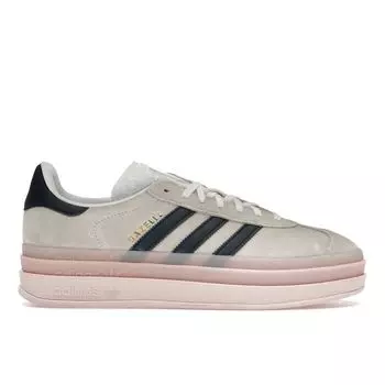 Adidas Gazelle Bold White Clear Pink Indigo Женские кроссовки Серые Облака-Белая Ночь-Индиго IE6508 38