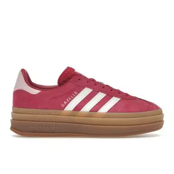 Adidas Gazelle Bold Wild Pink Gum Женские кроссовки White Cloud-White Clear-Pink ID6997