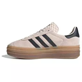 Adidas Gazelle Bold Wonder Quartz Black Gum Женские кроссовки Pink Core-Black IE0429