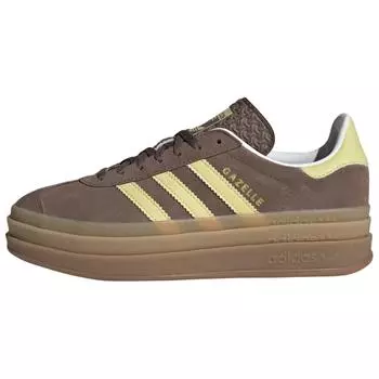 adidas Gazelle Bold Земляная Страта Пудрово-Желтый Женские Кроссовки Коричневый Облачно-Белый JI2697 37