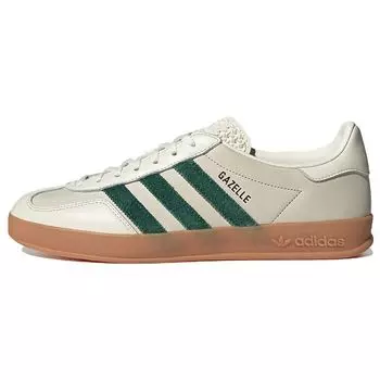 Adidas Gazelle Indoor Emmi Off White Темно-зеленые кроссовки унисекс Обувь-Белый ID2567 46