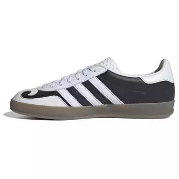 adidas Gazelle Indoor Gatsin Pack - черно-белые кроссовки унисекс Cloud-White Off-White Matte-Silver IH9989 36