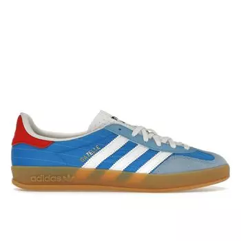 adidas Gazelle Indoor Olympic Pack - синие кроссовки унисекс ярко-синие облачно-белые резинки IF9643 36