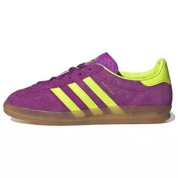Adidas Gazelle Indoor Shock Purple Женские кроссовки Солнечно-желтая резинка HQ8715 36