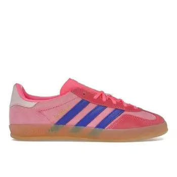 Adidas Gazelle Indoor Ярко-розовые Синие Женские Кроссовки Прозрачно-розовые Резиновая подошва JQ0194 38