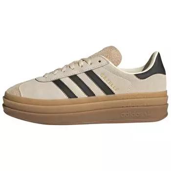 adidas Gazelle Крем Черный Резина Женские Кроссовки Крем-Белый Основной Черный Песочно-Слоистый JS3892 36