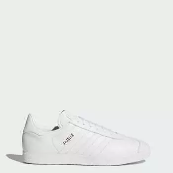 Adidas GAZELLE Обувь Белые Кроссовки ORIGINALS Унисекс BB5498 Обувь Белая / Обувь Белая / Золотой Металлик 44.7