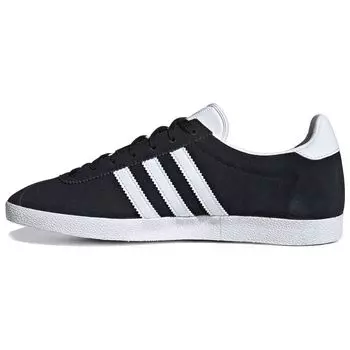 adidas Gazelle OG Core Черные женские кроссовки Cloud-White Gold-Metalic FV7773