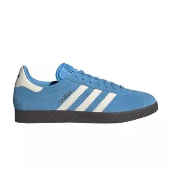 Adidas Gazelle Sky Blue White Gum Мужские кроссовки золотисто-металлик мелово-белый ID6104 38