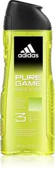 Adidas Гель для душа Pure Game для лица, тела и волос 3 в 1 TU прозрачный
