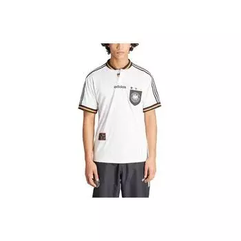 Adidas Германия 1996 Домашняя футболка с коротким рукавом Футболка мужская Топы Белый IT7749 L
