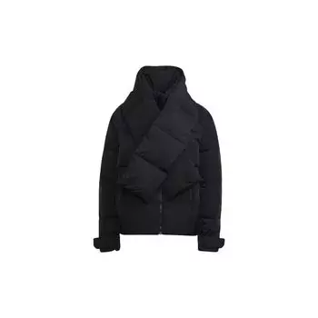 Adidas Glam On Puffer Jacket Outdoor Short Stand воротник зимняя унисекс куртка черного цвета FT2532 XXL