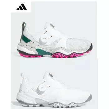 Adidas Гольф-универмаг Оригинальные женские кроссовки Adidas S Code ChaoS Boa 25 SpikeleSS для гольфа white/green/230MM