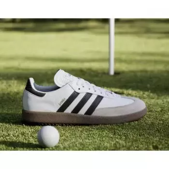 Adidas Гольф-универмаг подлинные 25 лет новые кроссовки для гольфа Adidas Samba без шипов white-black/230MM