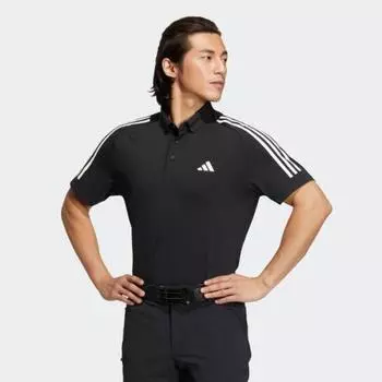 Adidas Golf 23 YearS SS Мужская рубашка-поло с коротким рукавом, три линии, Ht6862 black (HT6862)/M(95)