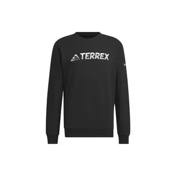 Adidas Графический свитшот Crew, мужские топы, черный цвет IT8842 M