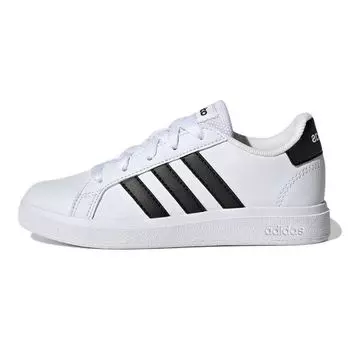 Adidas Grand Court 2.0 Big Kid White Black Детские кроссовки Cloud-White Core-Black GW6511