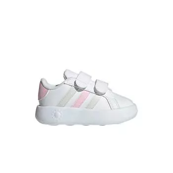 Adidas Grand Court 2.0 I Белые кристально-нефритово-розовые детские кроссовки Cloud-White Clear-Pink IH4884 22