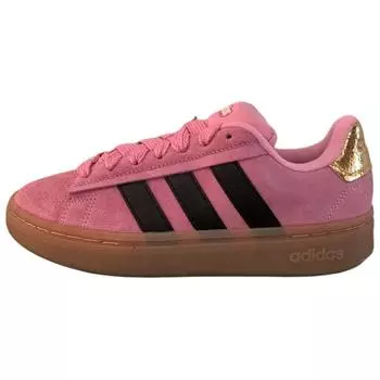 Adidas Grand Court Alpha 00s Bliss Pink Black Женские кроссовки Core-Black Gold-Metallic JH8669 38