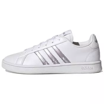 adidas Grand Court Beyond White Matte Purple Metallic Женские кроссовки Cloud-White GW9247 36